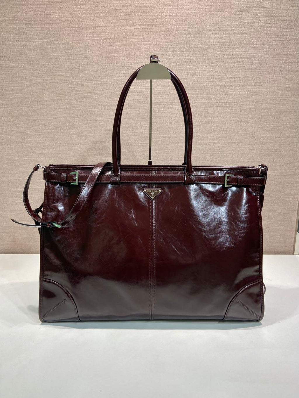PRADA Black Prada Bonnie Leather Tote Bag #381312