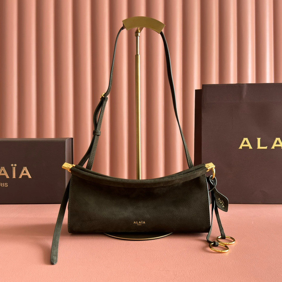 Alaïa Noir Le Click East West Small Bag in Calfskin #336794