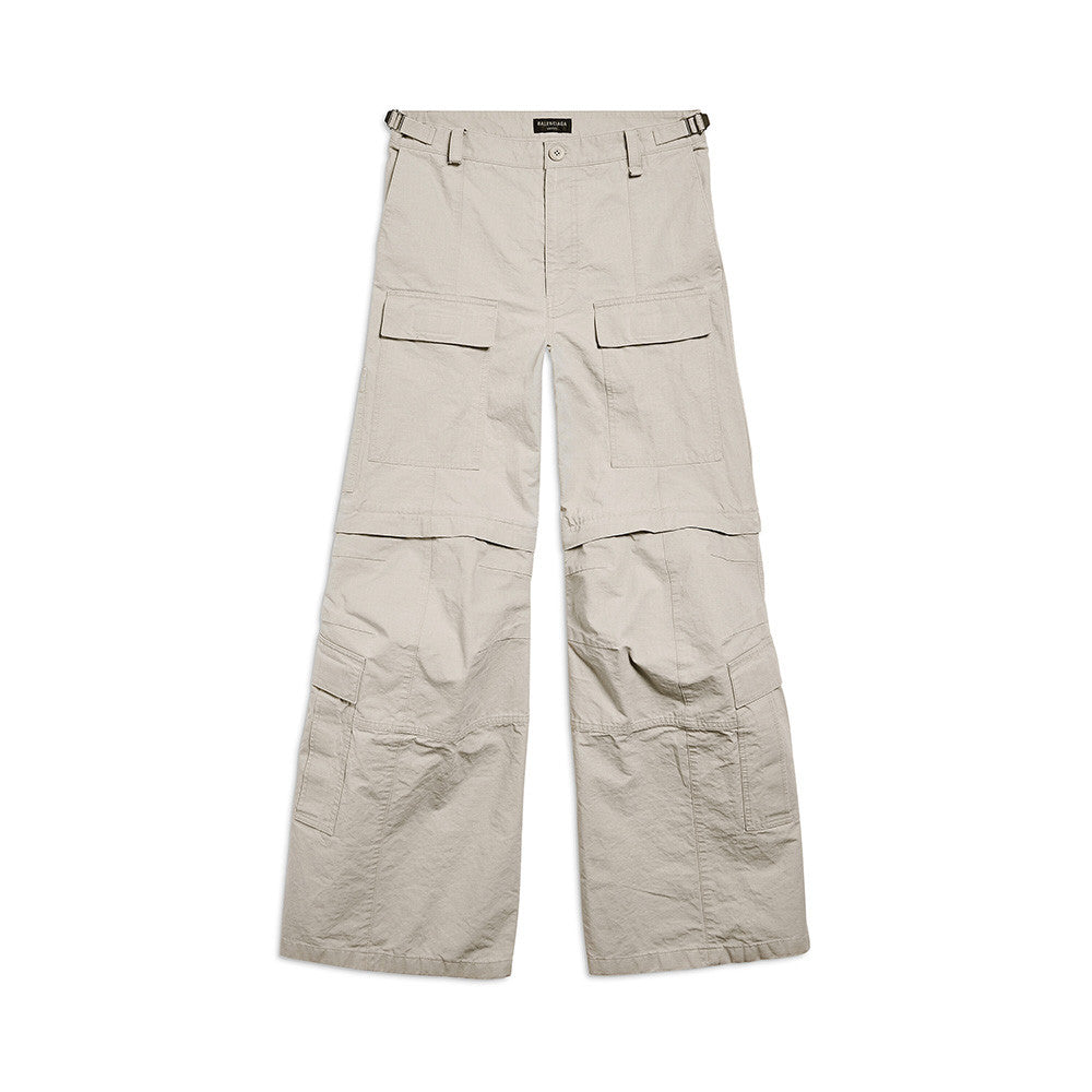 Balenciaga Men's Women's Four Seasons Solid Color Cotton Zipper Loose Flare Casual Work Pants Ngvp #7247