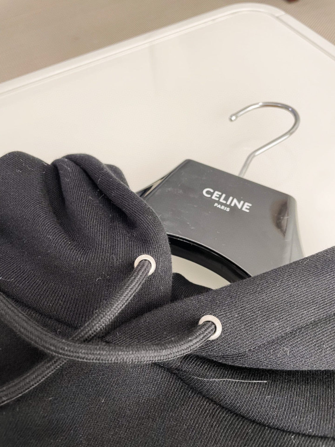 Celine  WILTERN Black Printed Hooded Sweater #21896
