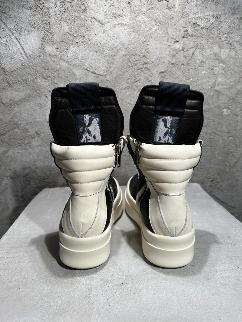 Rick Owens Men's And Women's Fall/winter Fashion Casual Round Toe Lace Up High Top Thick Sole Side Zip Sneakers Shoes #79252