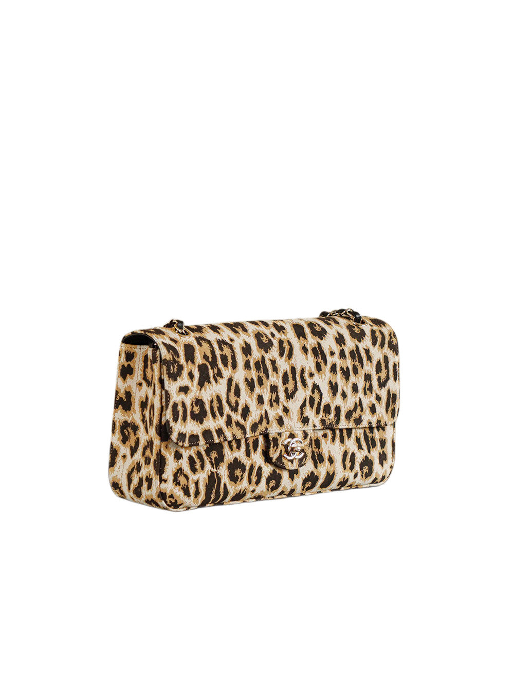 Chanel Classic Leopard-print Chain Bag With Double C Logo Stylish Casual And Retro Shoulder Bag Bags #196590