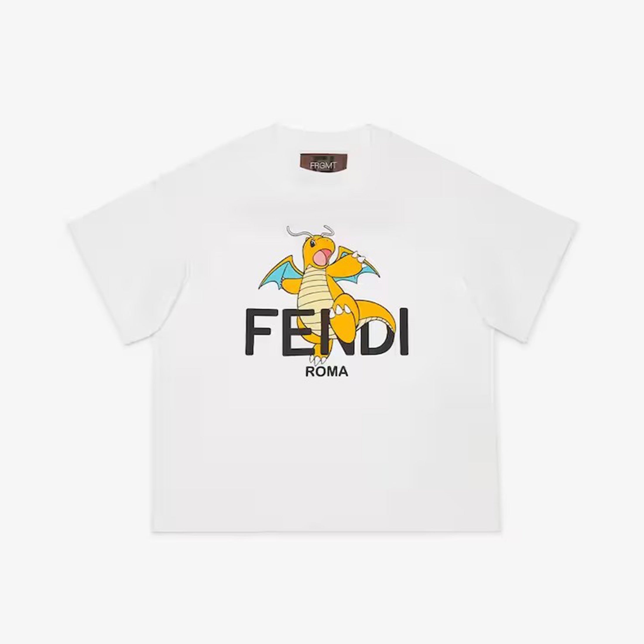 Fendi Kid's 2024 Chinese New Year Limited Series Summer Short Sleeve Logo Printed Fitted T-Shirt #31247