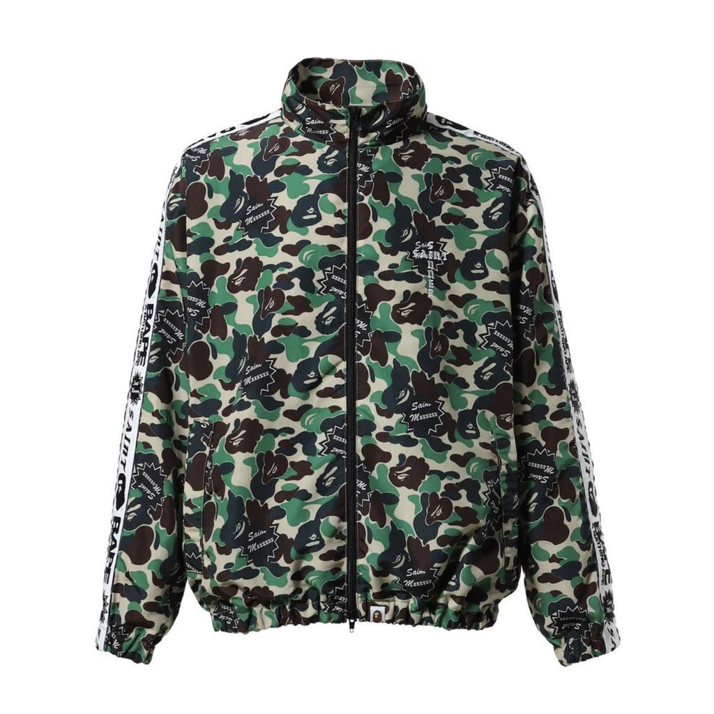 Saint Michael X Bape Men's Spring and Autumn Camouflage Printed Lapel Zipper Long Sleeve Jacket #73878