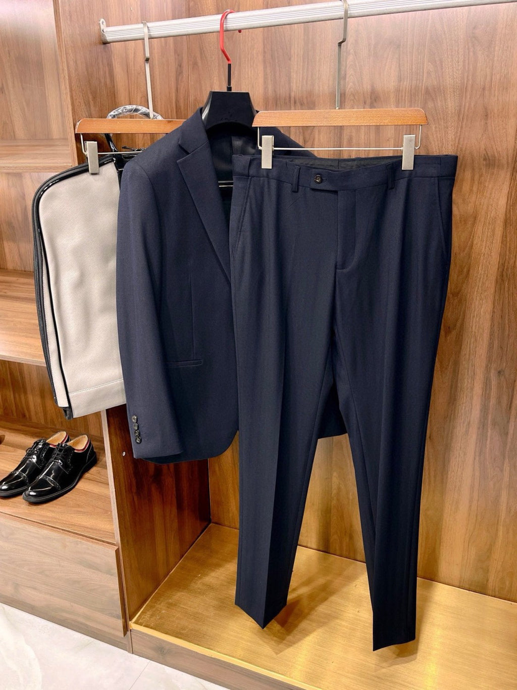 Ermenegildo Zegna Men's Fall And Winter Business High-end Jacket Tide Wool Single-breasted Suit Top Wedding Suit Casual Pants Solid Color Suit Set Ngvp #2439