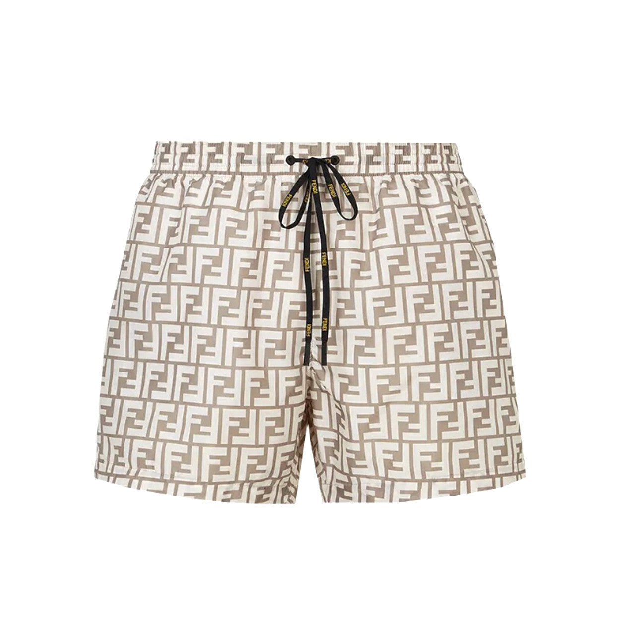 Fendi Men's Summer Solid Colour Letter Logo Print Bermuda Shorts #76237