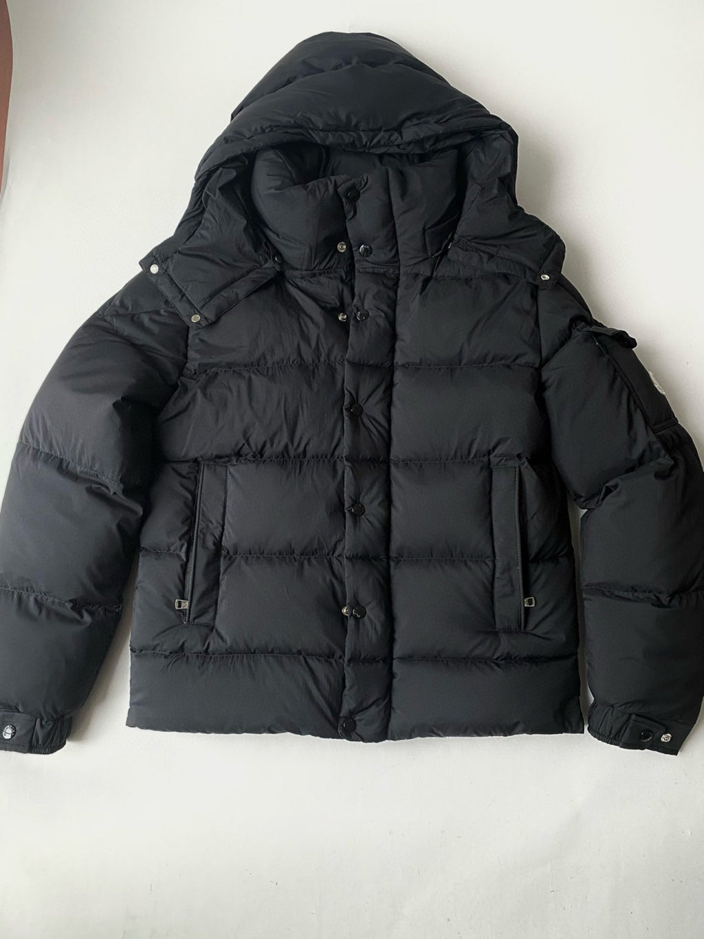 Moncler Men's Winter Solid Color Hooded Zipper Long Sleeve Puffer Down Jacket #74216