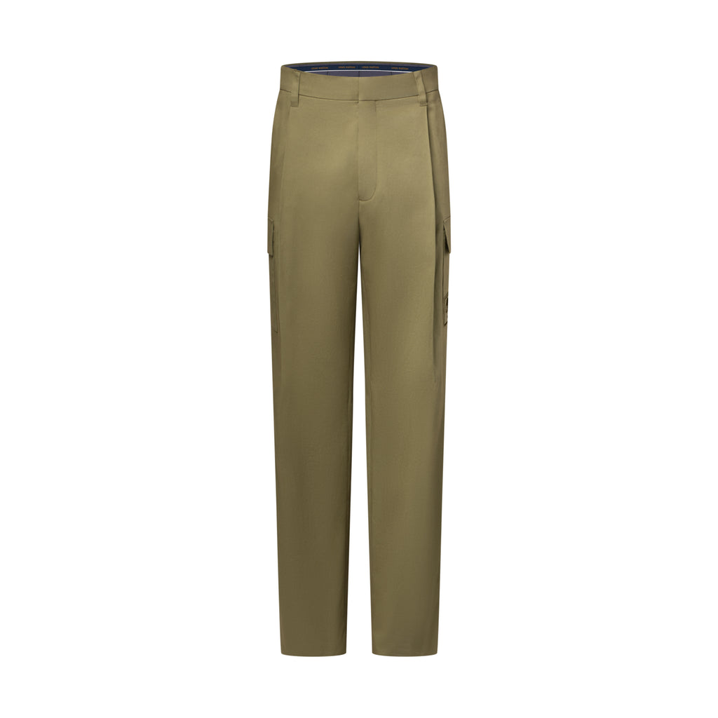 Louis Vuitton Men's Spring/Fall Fashion Casual Solid Color Cotton Twill Workwear Pants With Embroidery Pants #78875