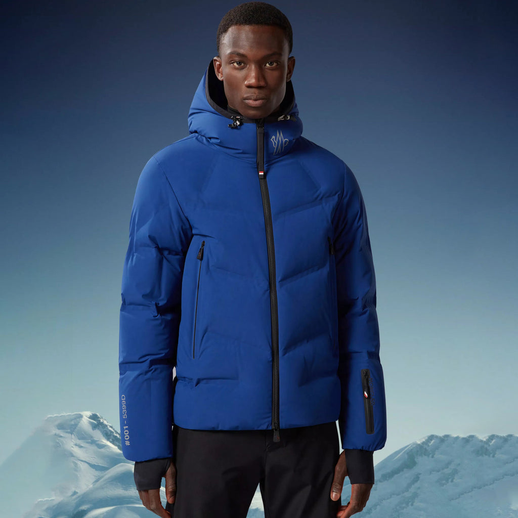 Moncler Men's Winter Solid Color Logo Printed Hooded Zipper Long Sleeve Arcesaz Short Puffer Down Jacket #98135