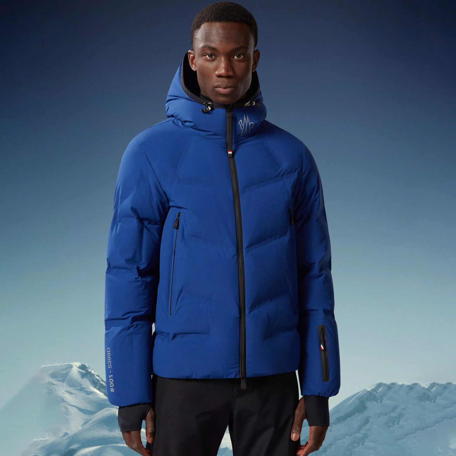 Moncler Men's Winter Solid Color Logo Printed Hooded Zipper Long Sleeve Arcesaz Short Puffer Down Jacket #98135