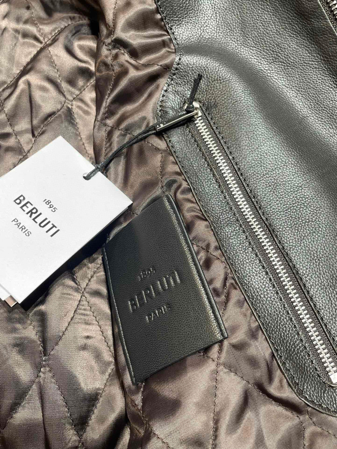 Berluti Multi-Pocket Leather Jacket Ngvp #6915