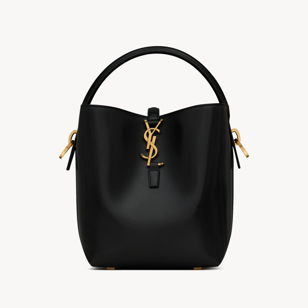 Saint Laurent Women's LE 37 Logo Hook Buckle mini Small Glossy Solid Color Bucket Bag Suede Leather Handbags Casual Bags 7490362R20W9207 #81334