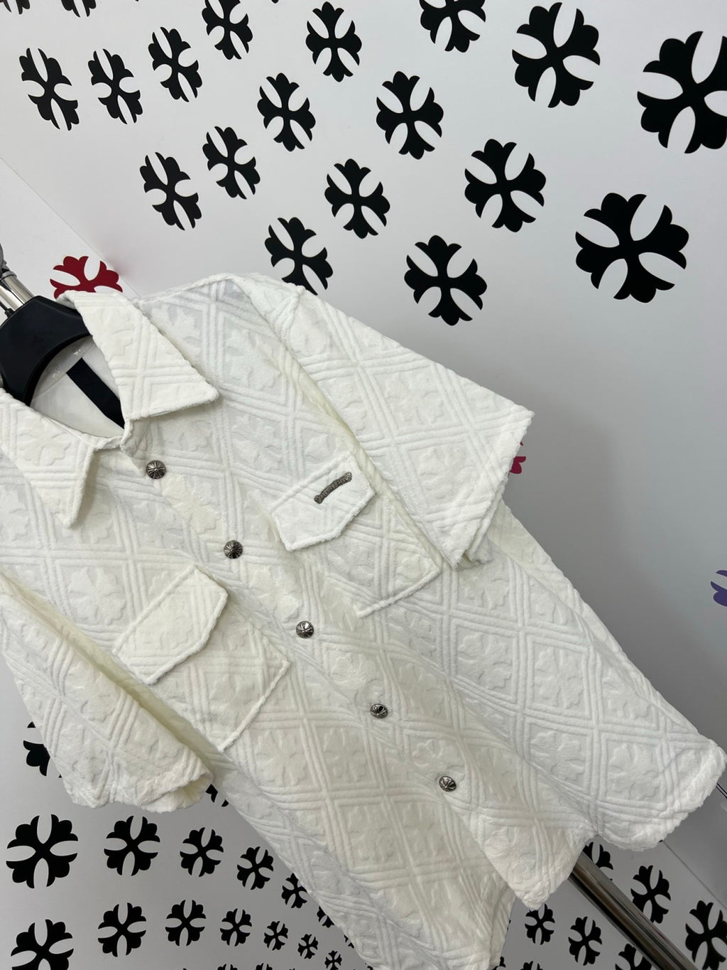 Chrome Hearts Terry Jacquard Short-sleeved Shirt #375817