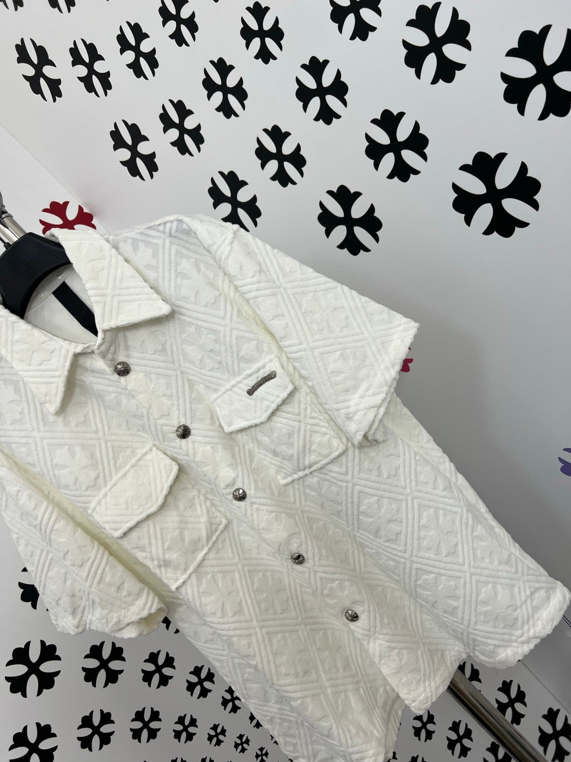 Chrome Hearts Terry Jacquard Short-sleeved Shirt #375817