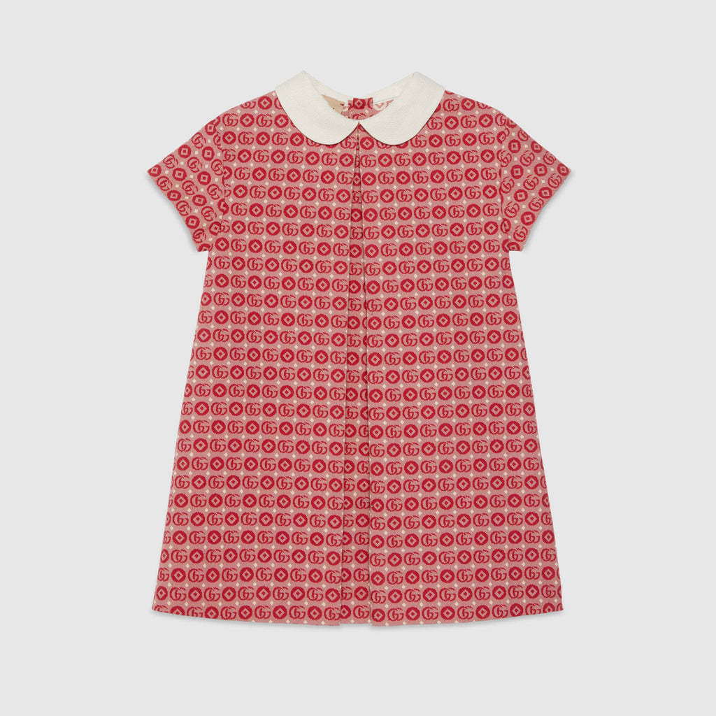 Gucci Kid's Double G Cotton Dress #38947