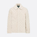 Dior Men's Solid Color Spring Wool Quilted Plaid Lapel Single Breasted Fitted Long Sleeve Jacket #9443
