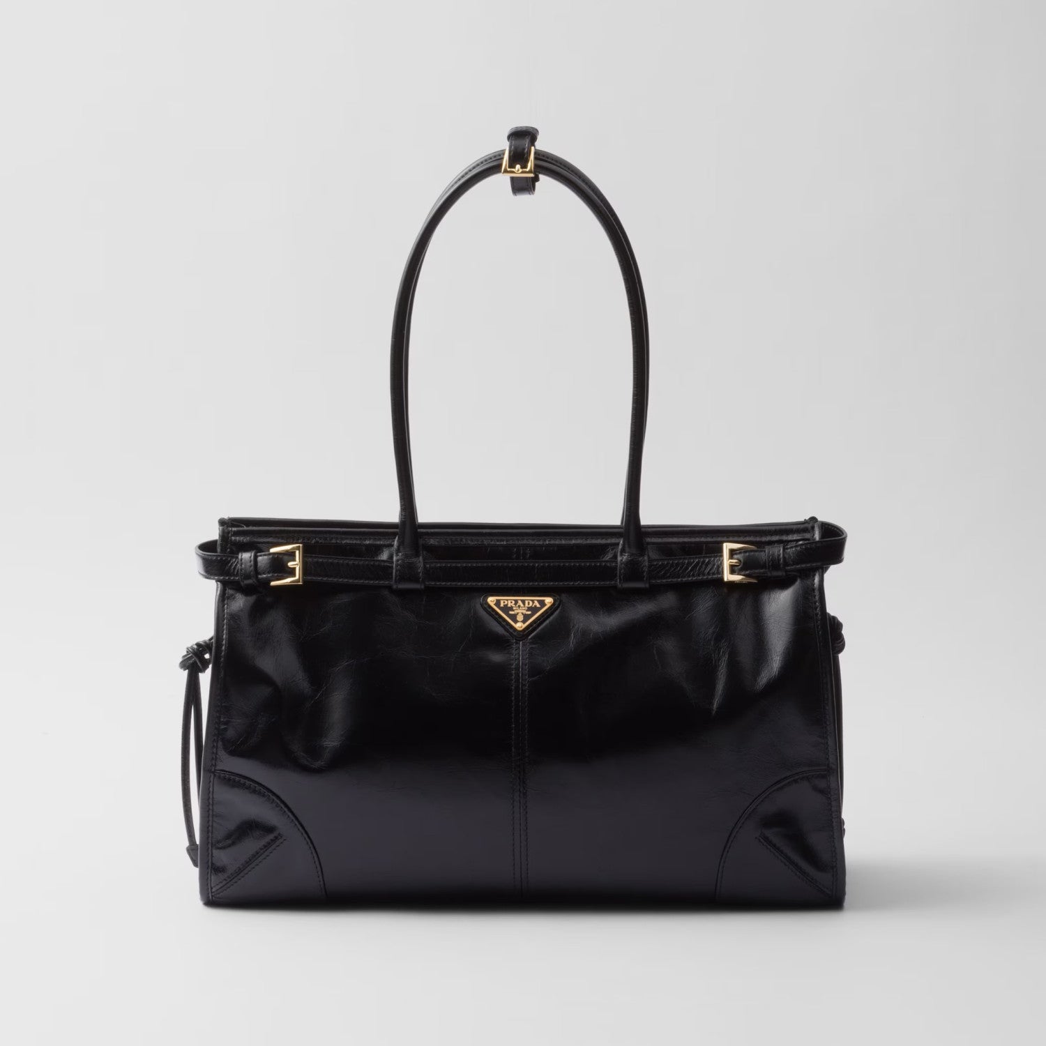 Prada Bonnie Soft Lux Women's Series Solid Color Oil-Waxed Leather Logo Handbag Casual Crossbody Bag Bags #77825