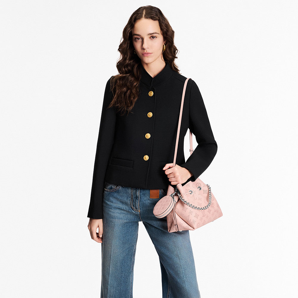 Louis Vuitton Women's Handbag Bella Moon Goddess Black Openwork All-over Print New Bucket Bag Multi-color Drawstring Chain Bag M57070 Bags #84178A