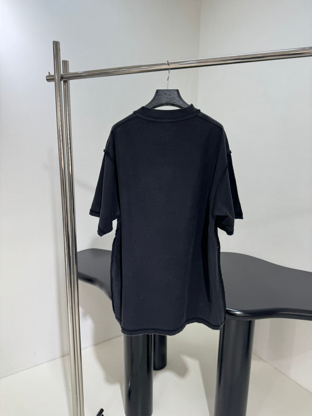 Balenciaga Men's Summer Applique Embroidery Letter Print Round Neck Solid Color Short Sleeve T-Shirt #75233