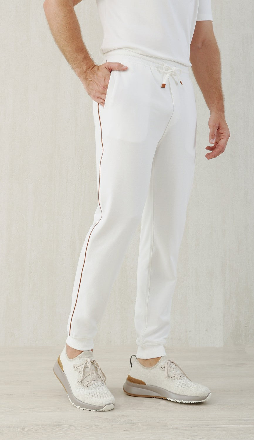 Brunello Cucinelli Men's Lace-up Sweatpants Four Seasons Solid Color Cotton Casual Drawstring Trousers Pants Ngvp #1767