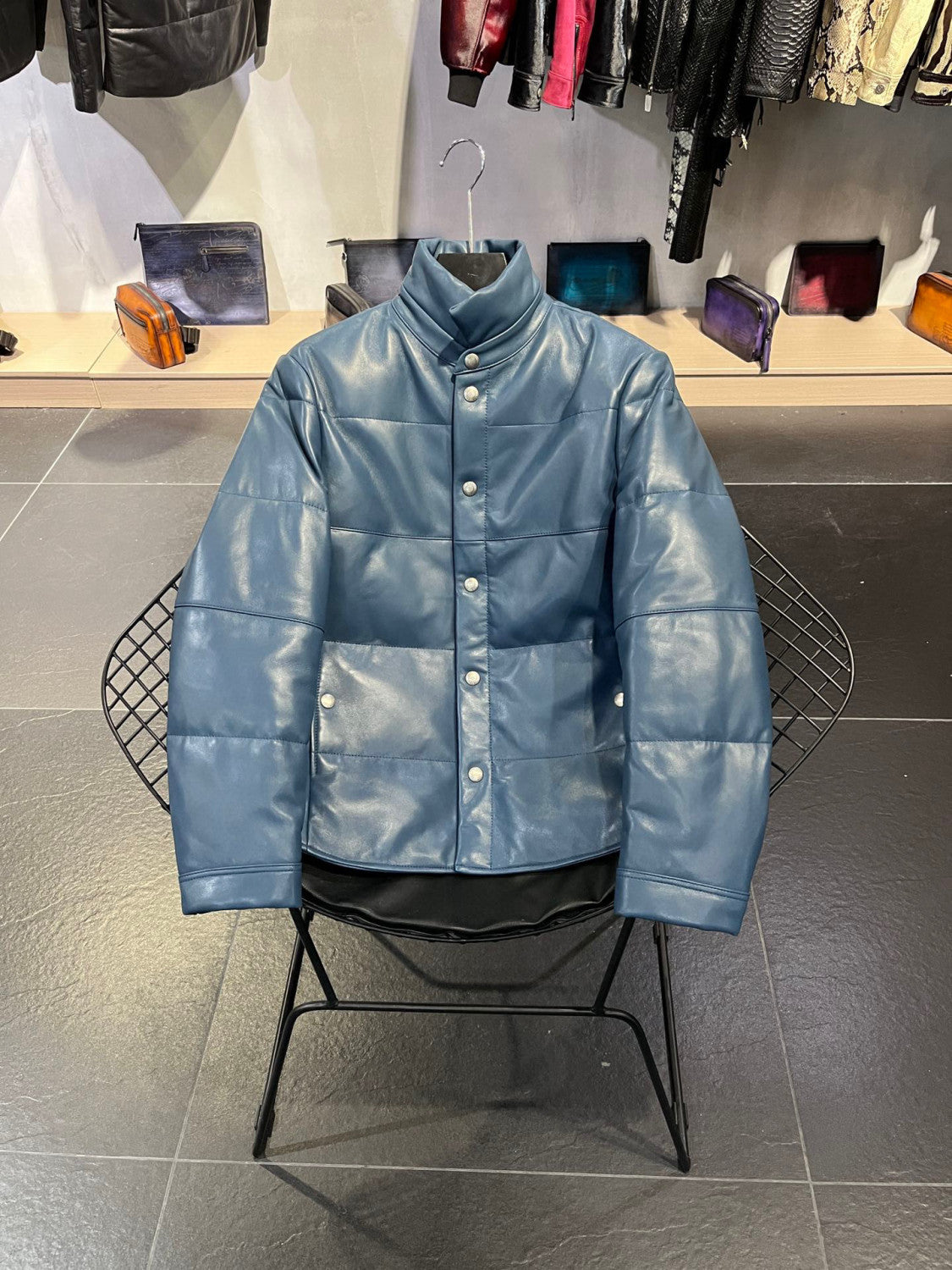 Tom Ford Leather Puffer Down Jacket Ngvp #6822