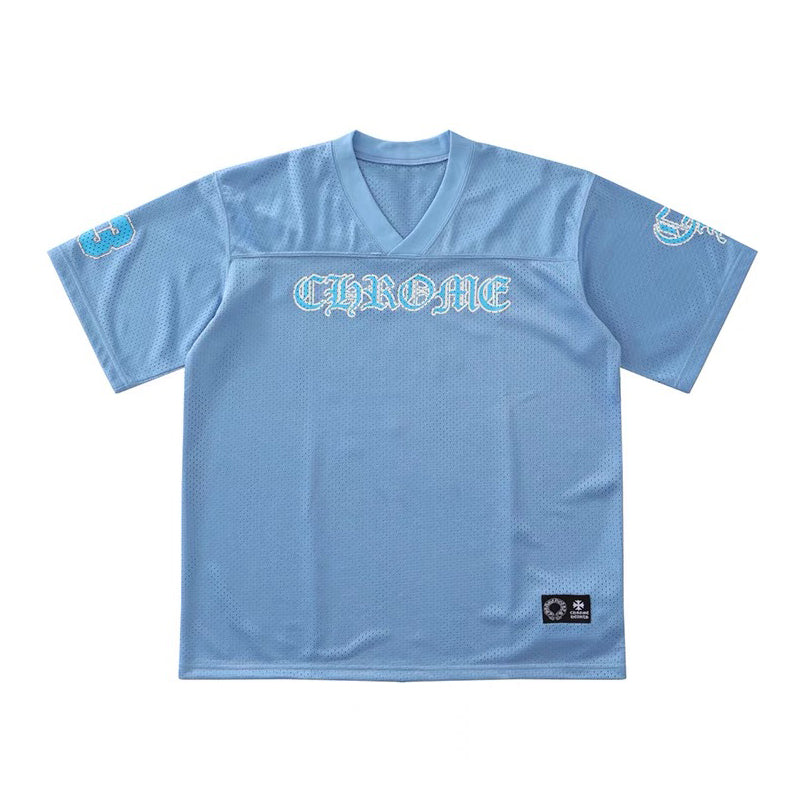 NlGO Chrome Hearts Men's Summeand Winter Blue Short Sleeve T-ShirtShorts Set Suit #72367