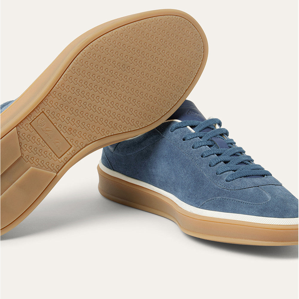 Loro Piana Men's Tennis Walk Dexun Sports Shoes Suede Round Toe Lace-Up Solid Color Four-Season Casual Shoes Low-Top Sneakers Ngvp #315199