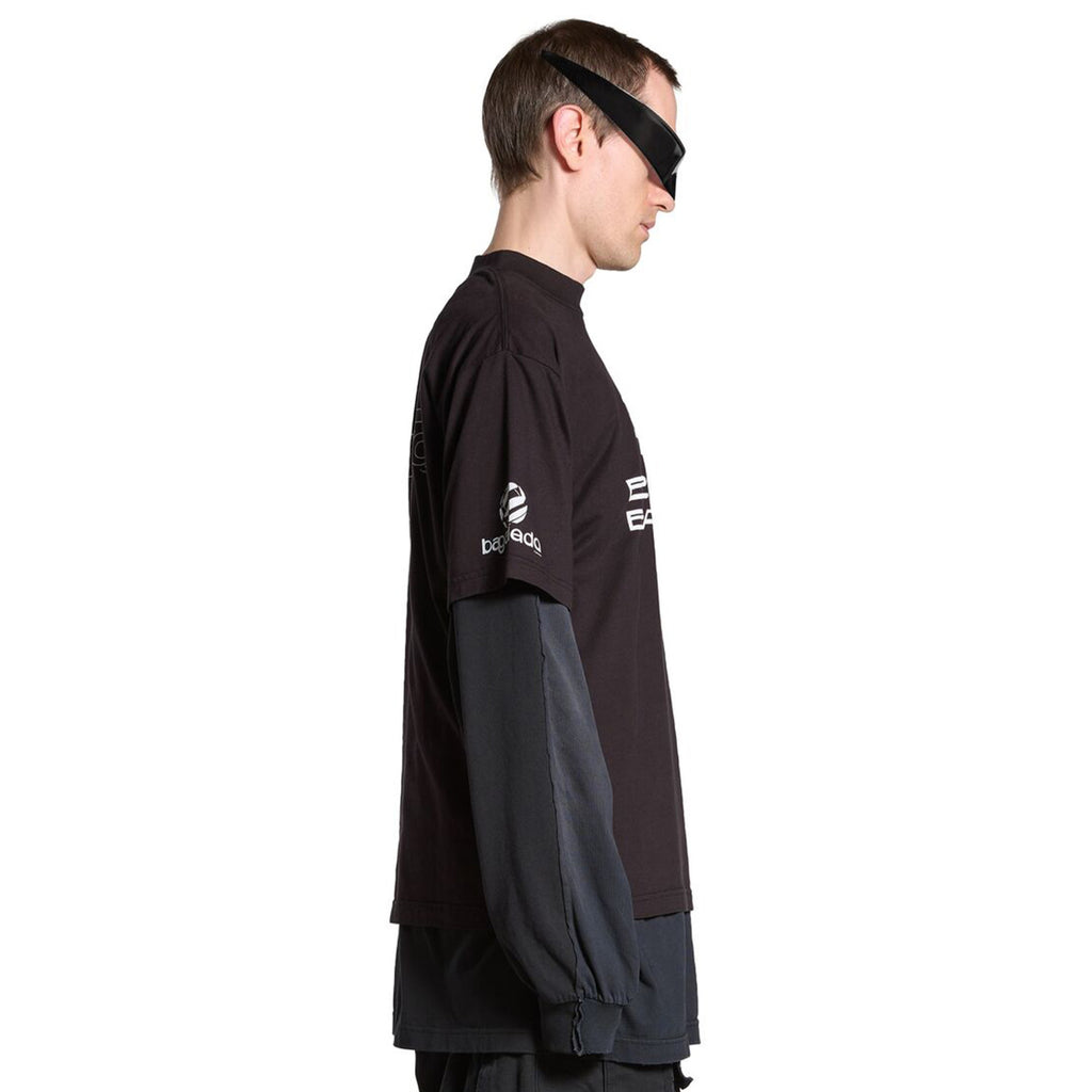 Balenciaga Men's Summer Solid Color AI GENERATED Crew Neck Cotton Loose Short Sleeve T-Shirt Ngvp #7952