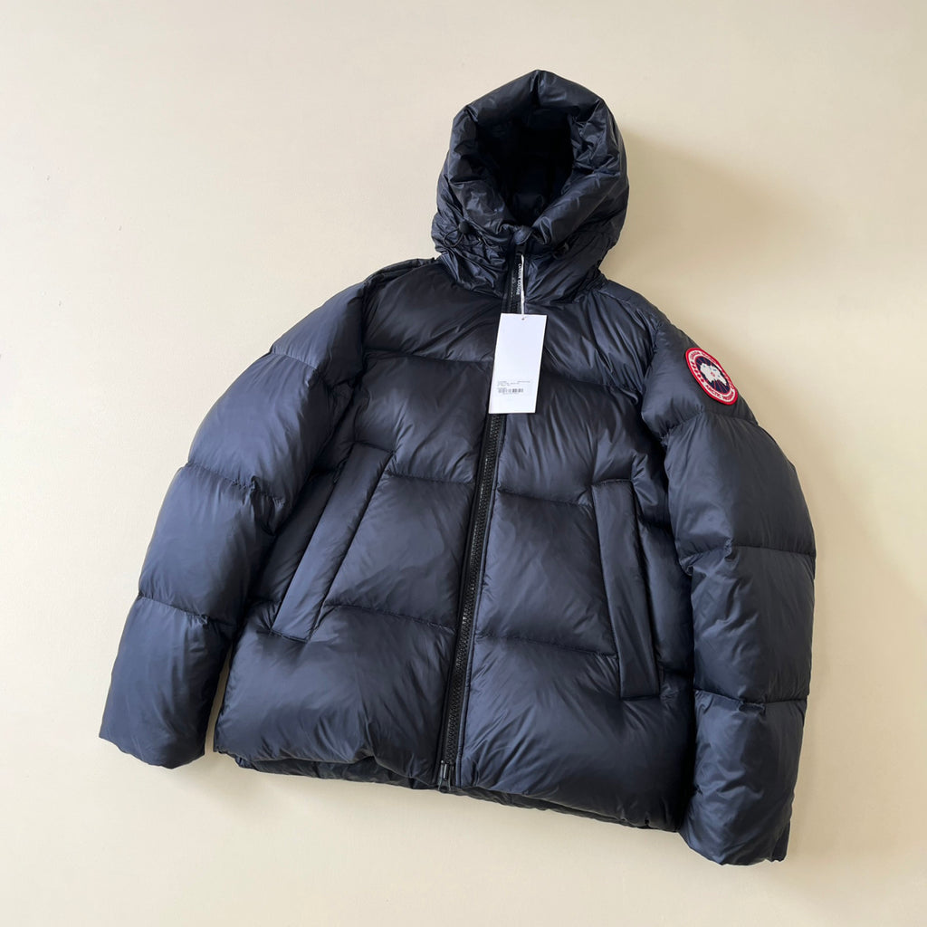 Canada Goose Men's Autumn and Winter Solid Color Hooded Long Sleeve Lined Removable Elastic Back Puffer Down Jacket #73778