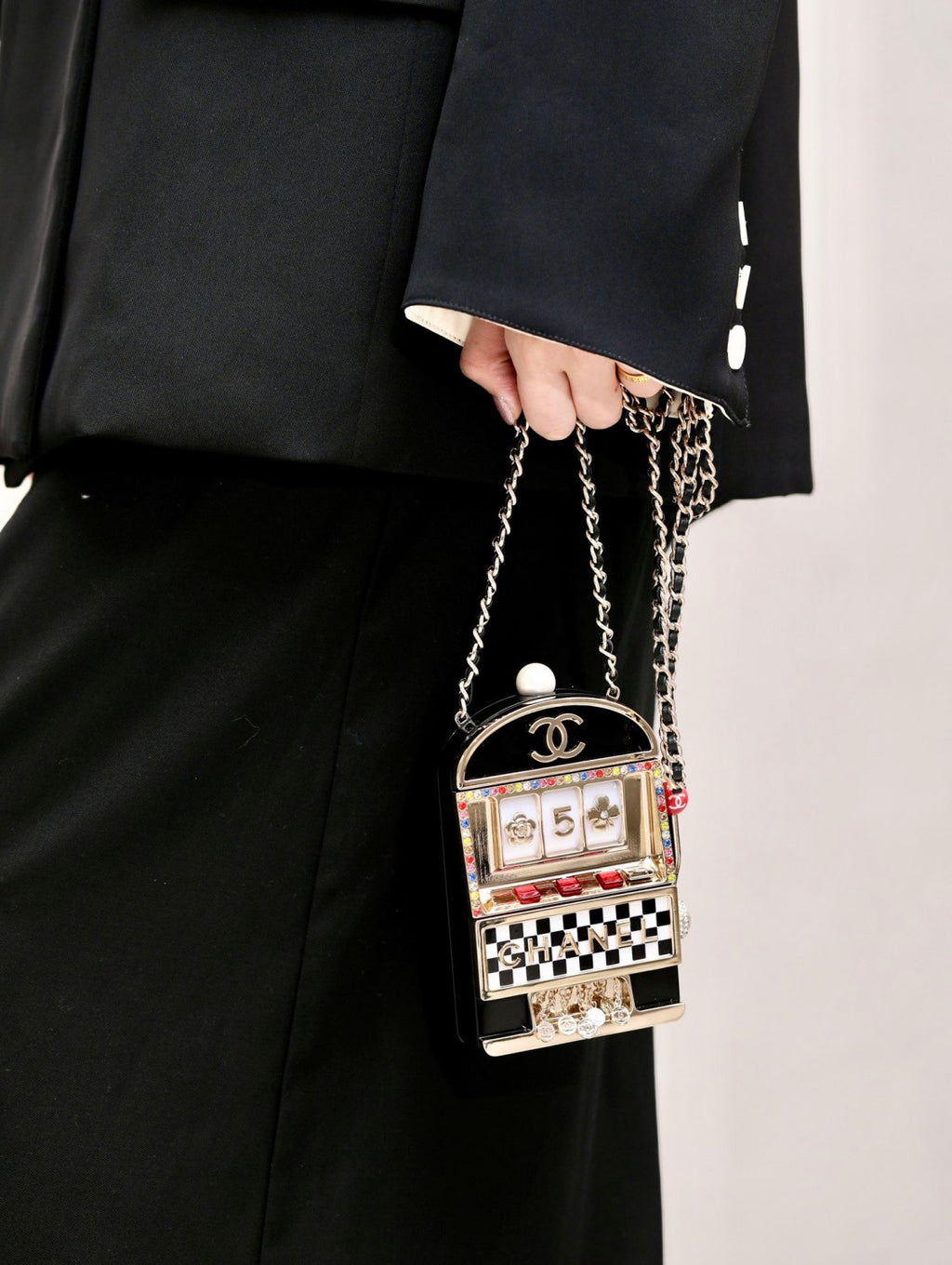 Chanel Women's Fashion Mini Acrylic Game Machine Bag Letter Geometry Pattern Casual Crossbody Bag #71235