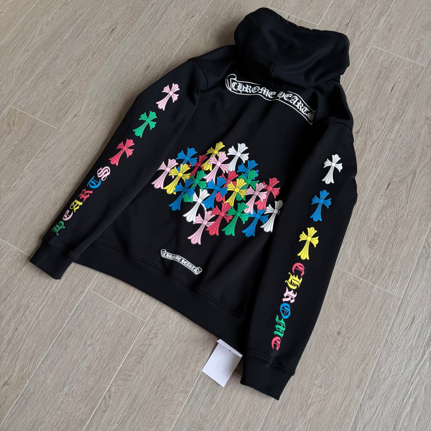 Chrome Hearts Classic 925 Silver Zipper Pull Colorful Horseshoe Zip Sweatshirt #333188