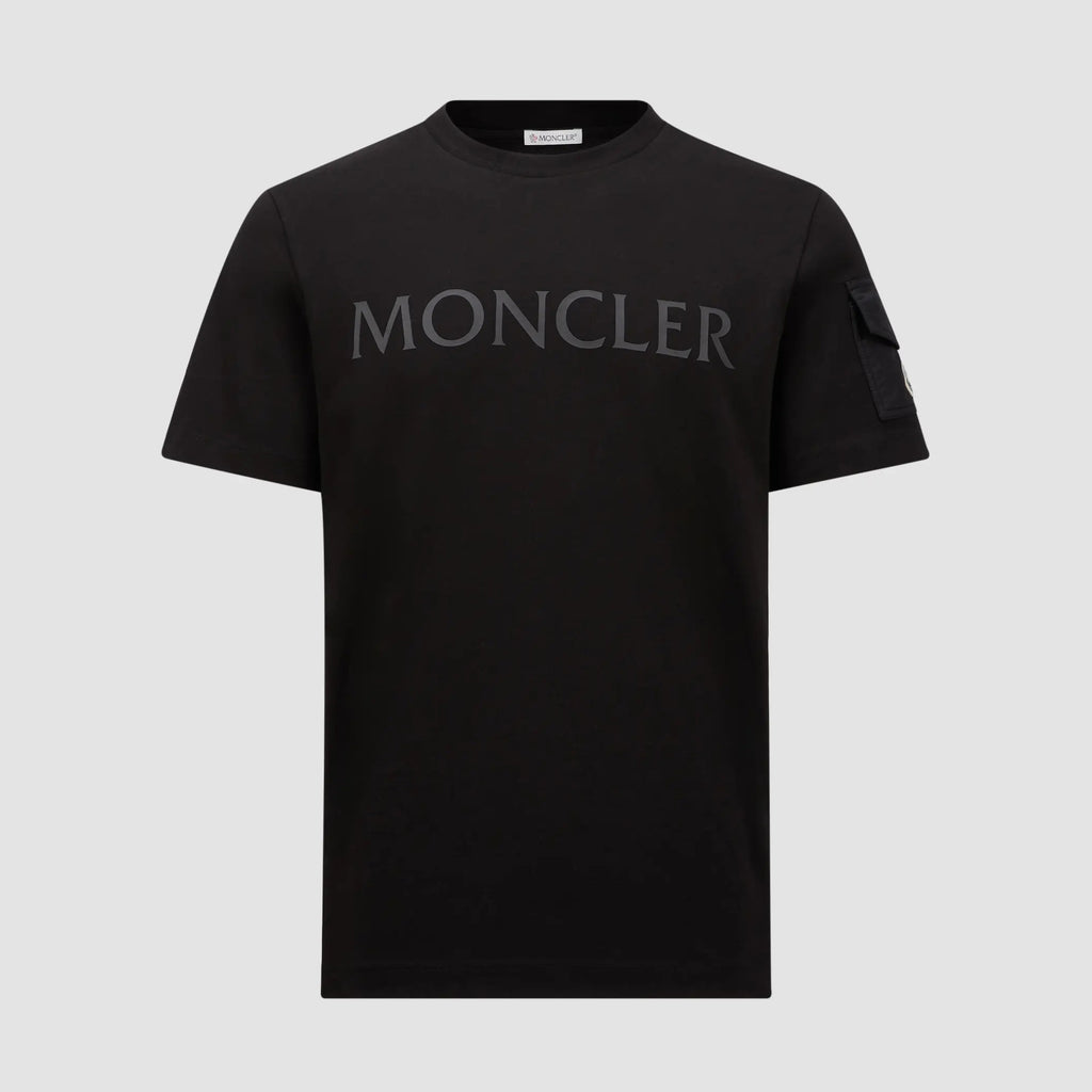Moncler Men's Summer Solid Color Letter Logo Printed Round Neck Short Sleeve T-Shirt #74955