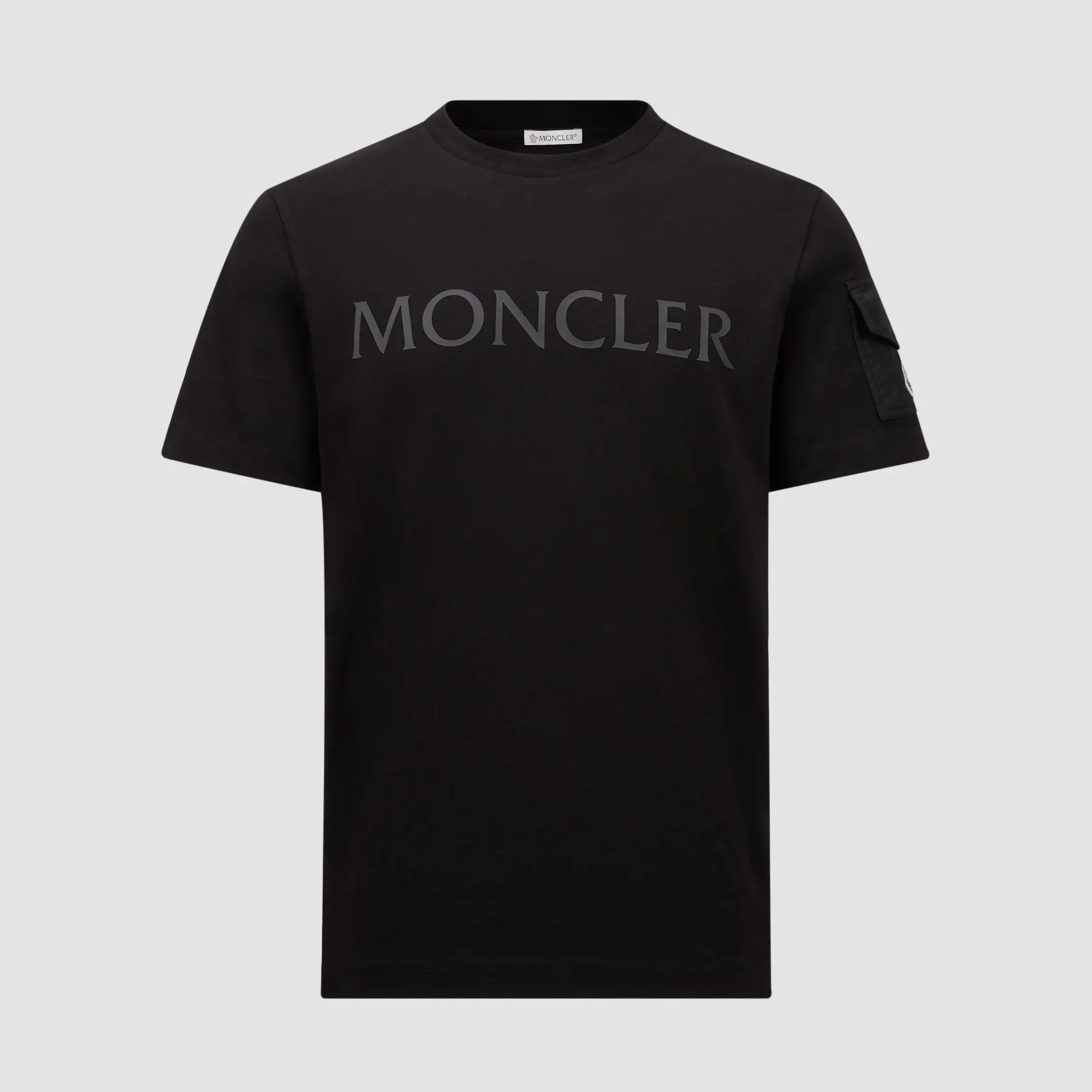 Moncler Men's Summer Solid Color Letter Logo Printed Round Neck Short Sleeve T-Shirt #74955