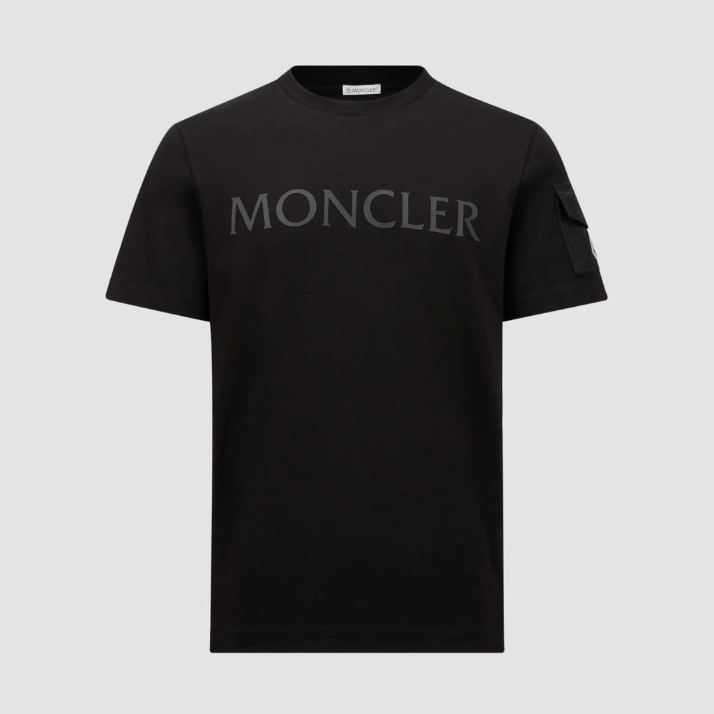 Moncler Men's Summer Solid Color Letter Logo Printed Round Neck Short Sleeve T-Shirt #74955
