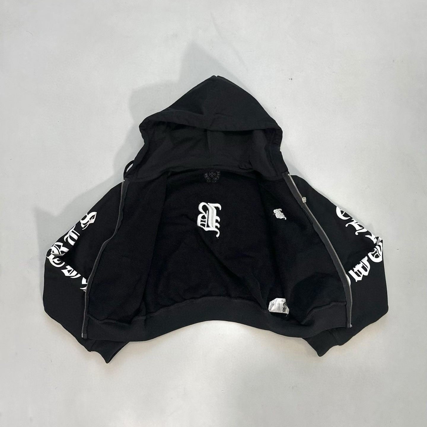 Chrome Hearts Women's And Men's  Spring/Fall Fashion Casual Solid Color Letter Print Hooded Zipper Short Jacket #78689