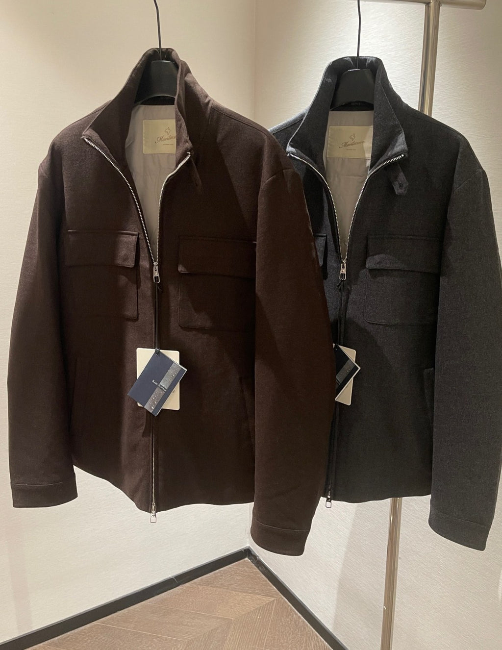 Montre Men's Waterproof Wool And Goose Down Hunting Jacket With Stand Collar #333011