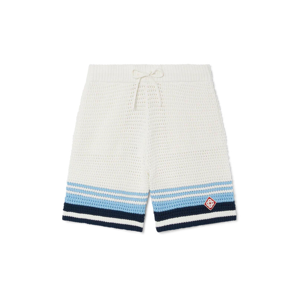 Casablanca Woven Striped Sweater Short-sleeved Shirt Shorts #335805