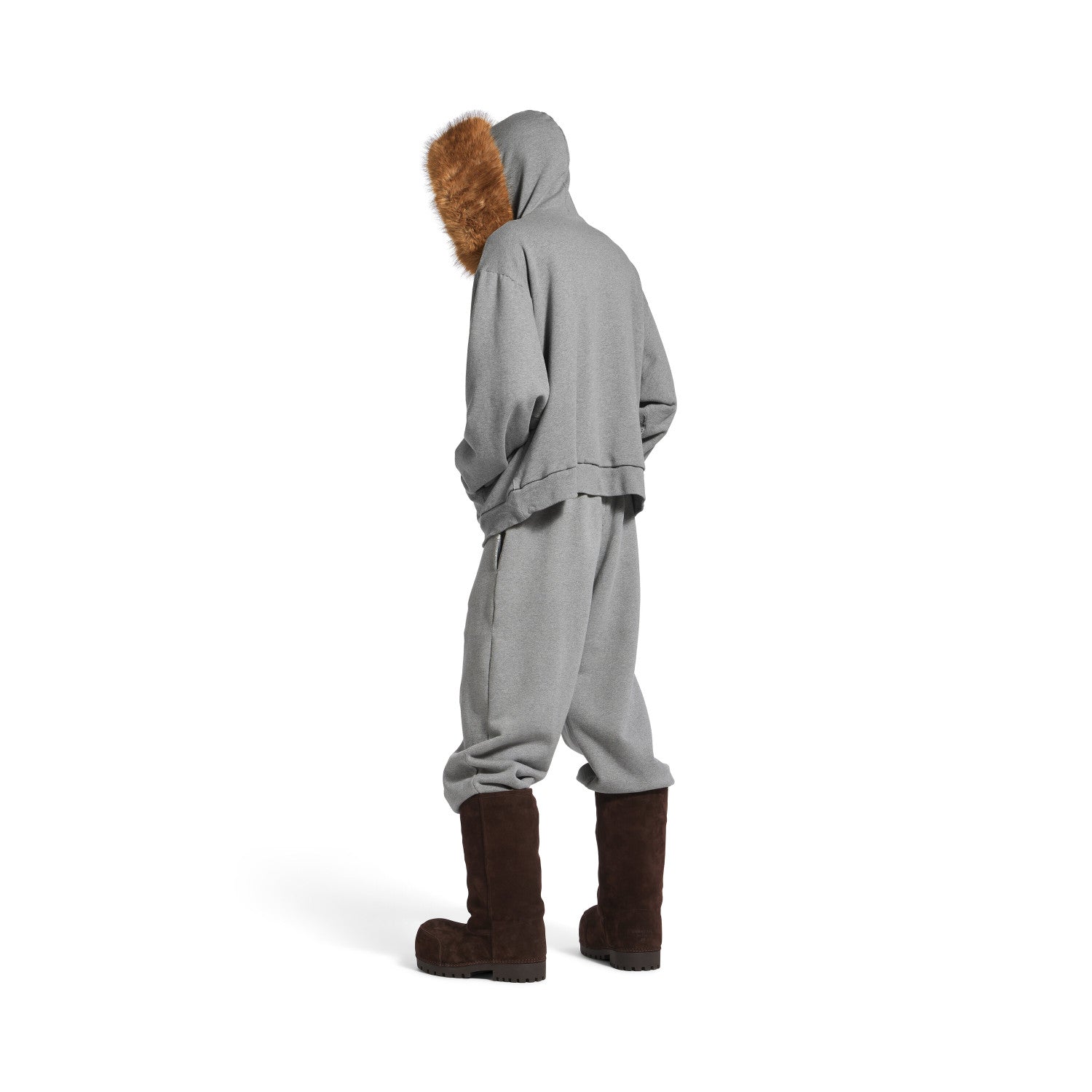 Balenciaga Men's Luxury Script Oversized Zip-up Hoodie Pants #334802