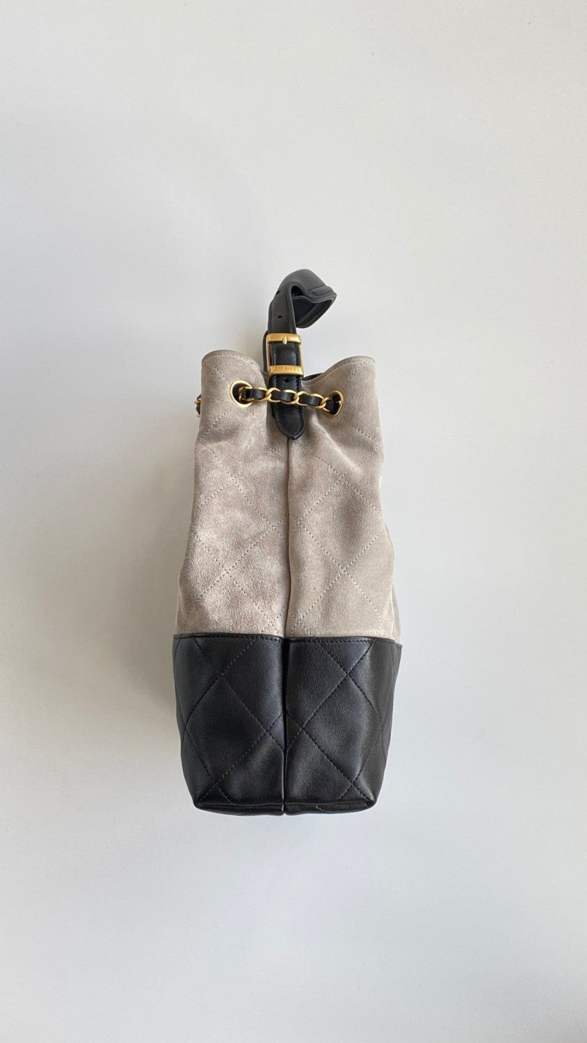 Chanel Women's Multicolored Chain Shoulder Strap Suede And Leather Shoulder Bag Handbag Bags #77956