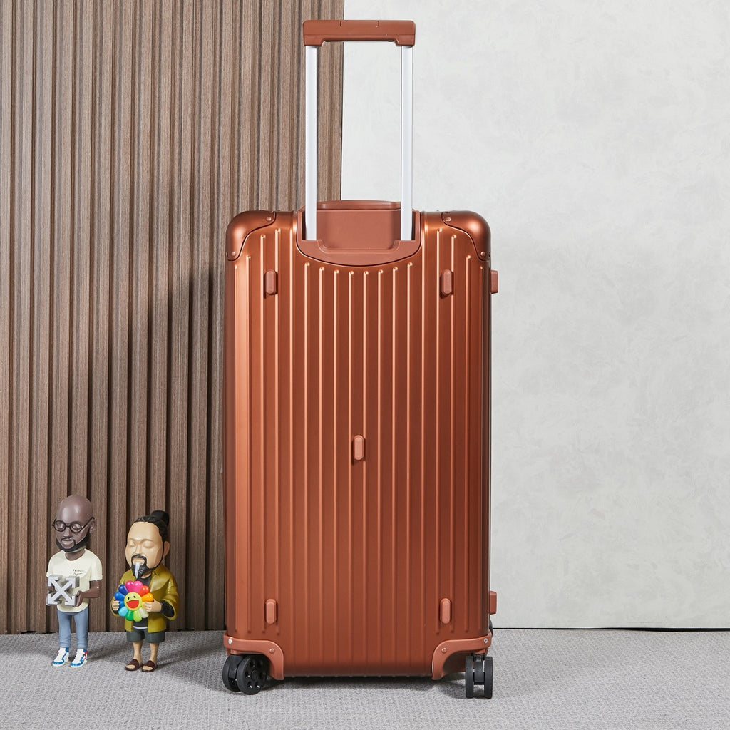 Rimowa Men's And Women's Fashion Classic Solid Color Checked Luggage With Retractable Handle 33-inch Suitcase Checked Luggage Bag Bags #79299