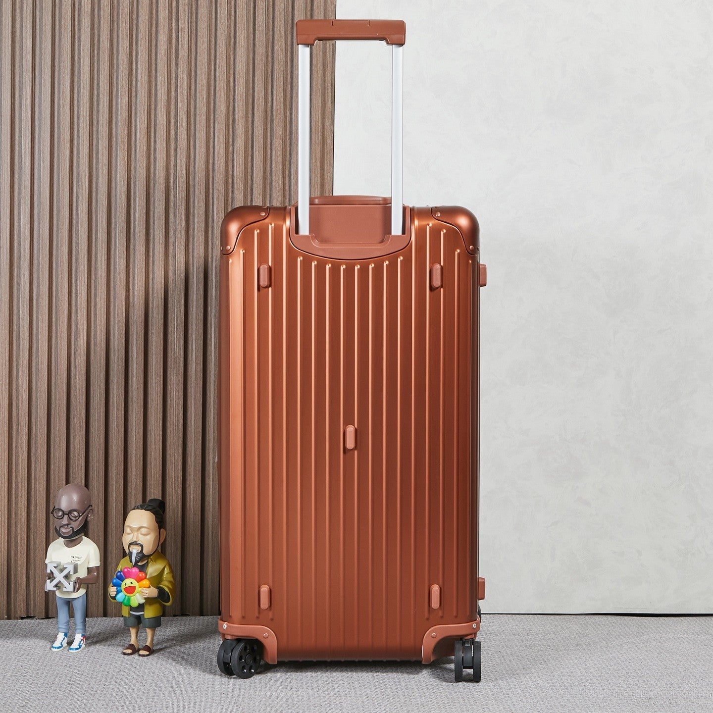 Rimowa Men's And Women's Fashion Classic Solid Color Checked Luggage With Retractable Handle 33-inch Suitcase Checked Luggage Bag Bags #79299