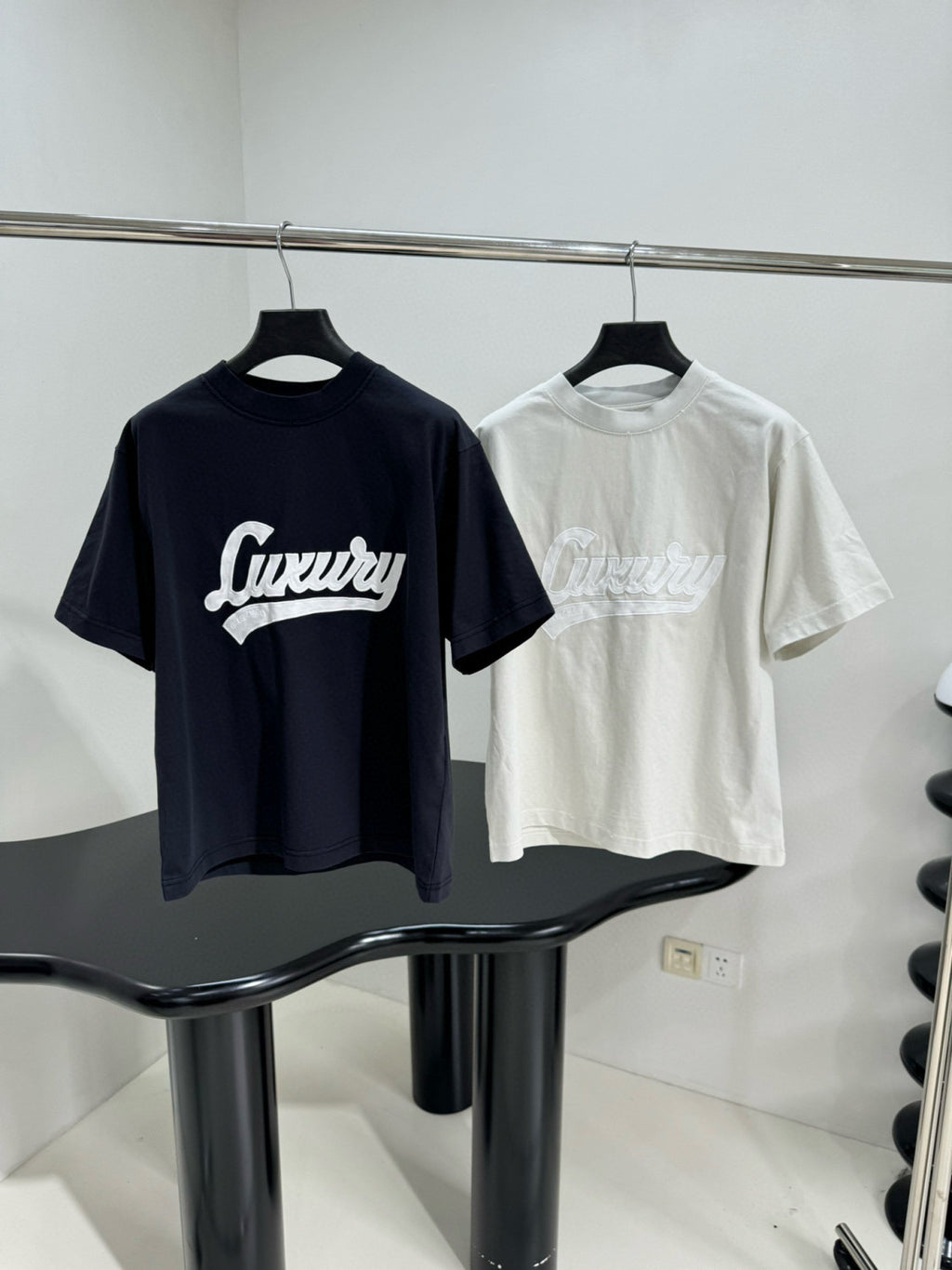 Balenciaga LUXURY SCRIPT Men's And Women's Summer Fashion Casual Crew Neck Pullover Vintage Plain Weave Knit Fabric Loose Fit Short Sleeve T-Shirt #79163