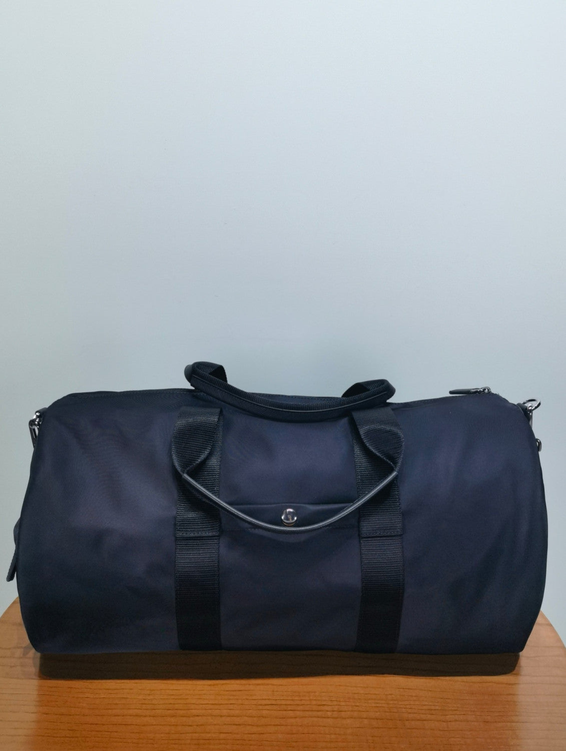 Prada Black Re-nylon and Saffiano Leather Duffle Bag #335984
