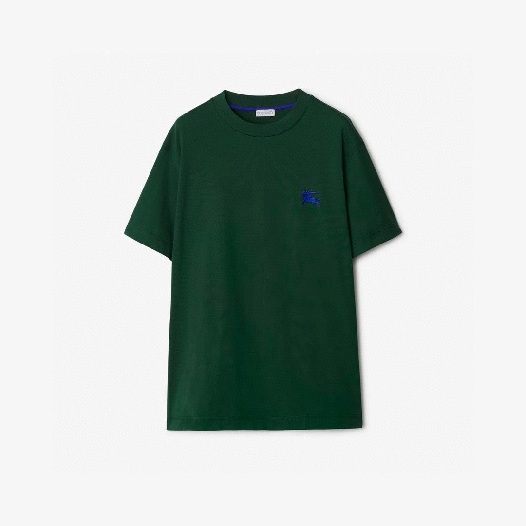 Burberry Men's Spring And Summer Embroidery Logo Solid Colour Cotton T-shirt Fashion Casual Trend Versatile Tee Round Neck Short-sleeved Shirt #71797
