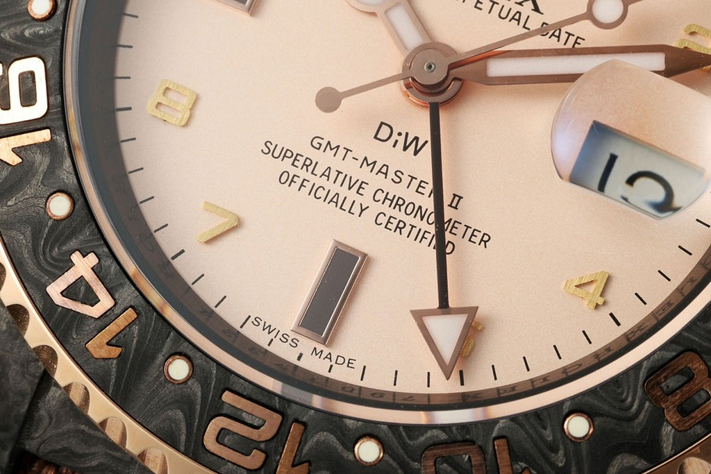 DIW Rolex GMT-Master ll V3 Men's Colour Block Automatic Cotton and Linen Strap Mechanical Watch #76778