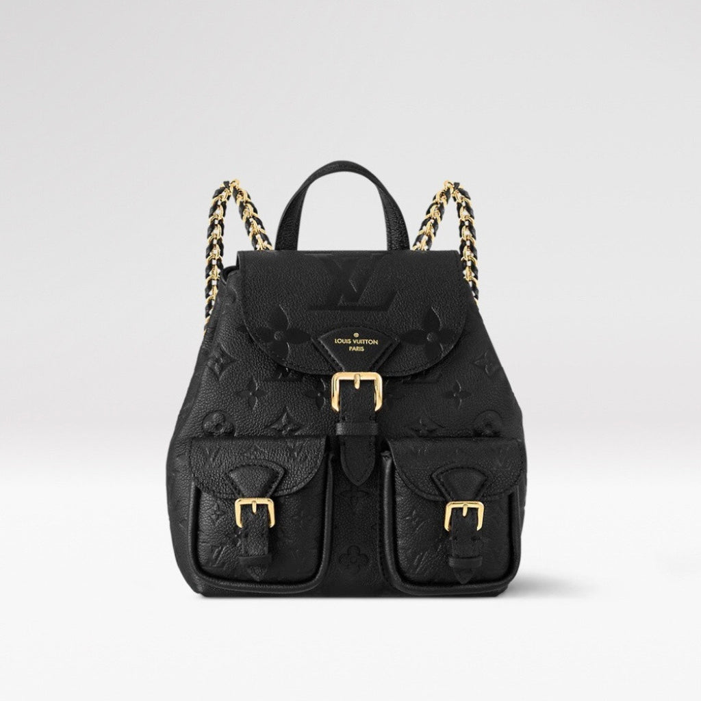 Louis Vuitton Dream Series Backpack Bag Black With Gradient Watercolour And Embossed Monogram Pattern Mini Backpack  Bags #82965A