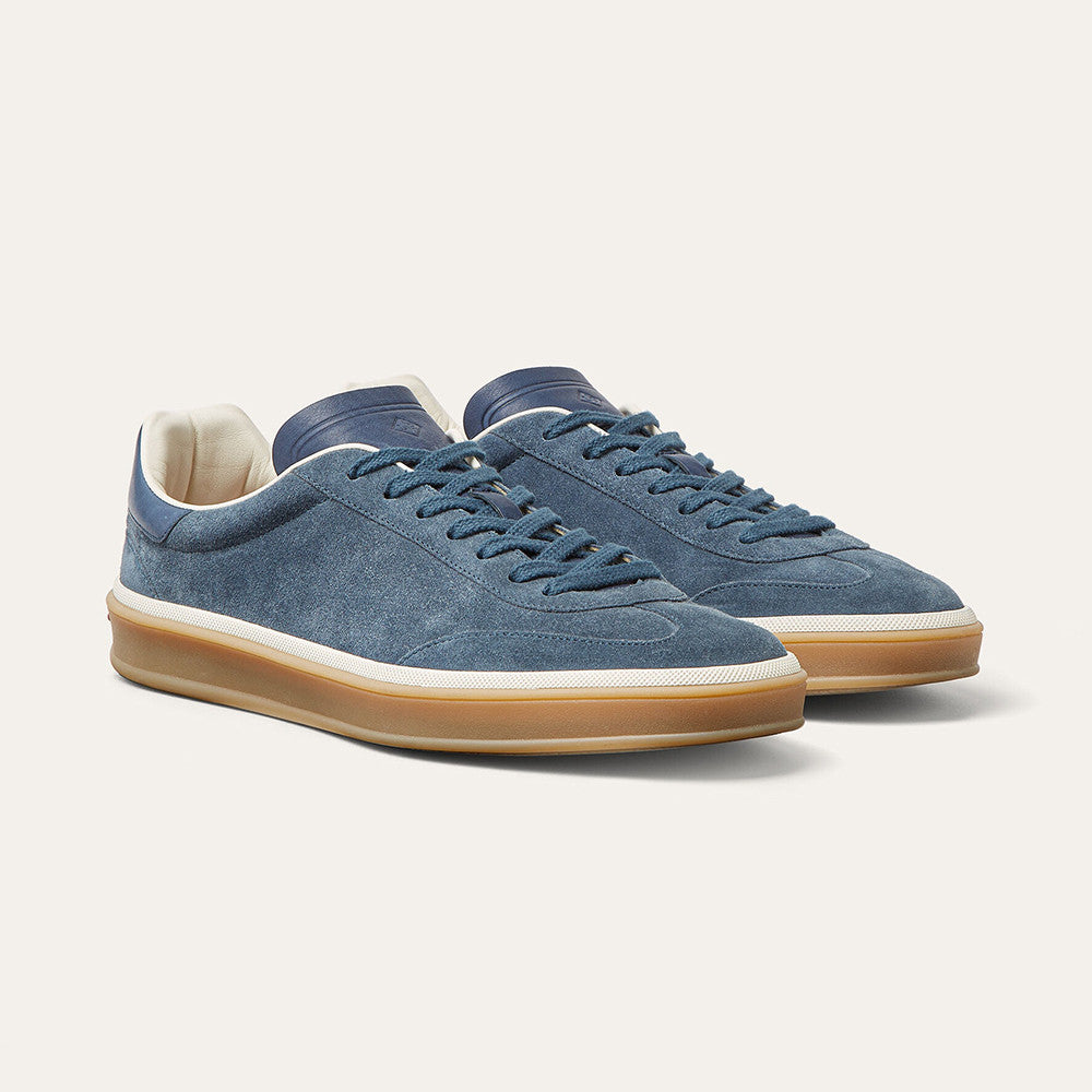 Loro Piana Men's Tennis Walk Dexun Sports Shoes Suede Round Toe Lace-Up Solid Color Four-Season Casual Shoes Low-Top Sneakers Ngvp #315199