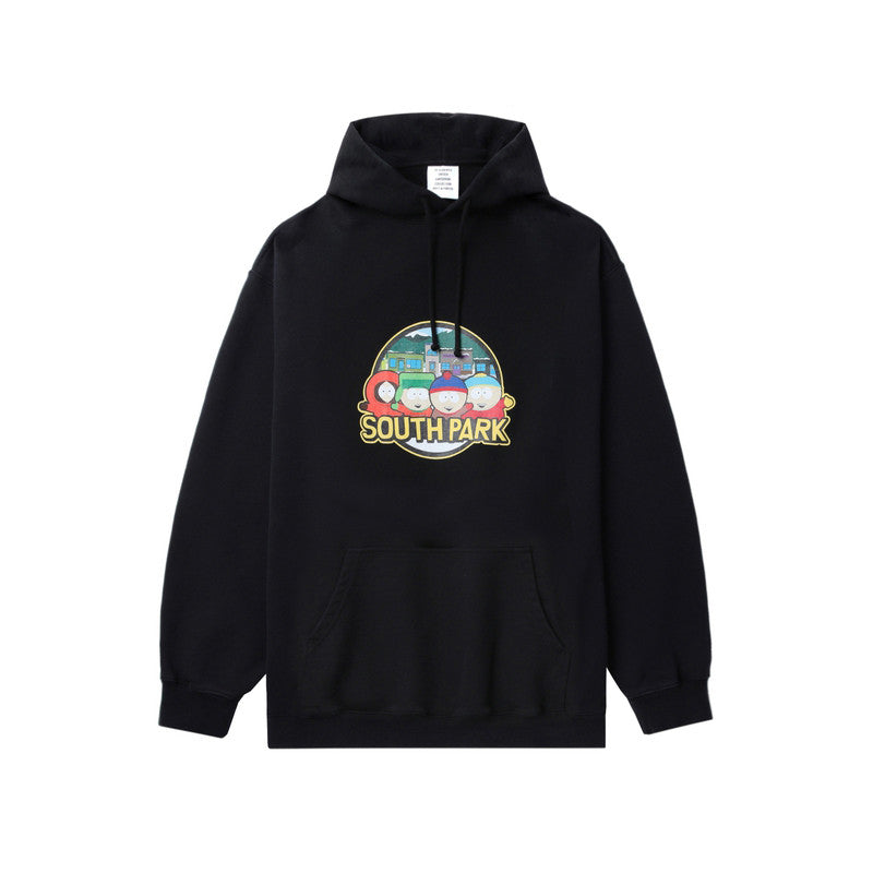 Vetements Men's Fall And Winter Black Retro Show Models Letter Print Oversized Os Loose Silhouette Couple Casual Round Neck Pullover Sweatshirt #81652
