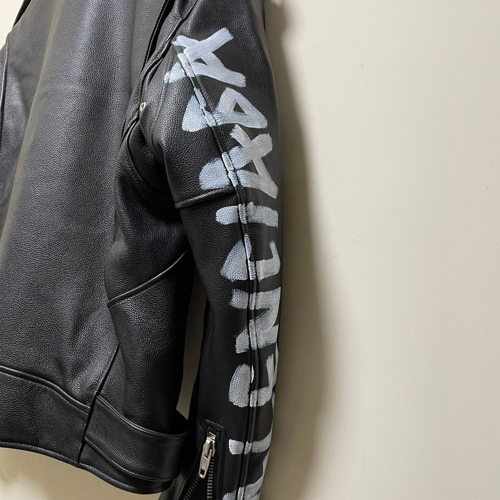 Balenciaga Biker Leather Zip Jacket #95182