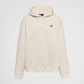 Prada Men's Spring and Autumn Beige Hooded Drawstring Long Sleeve Sweatshirt #72359